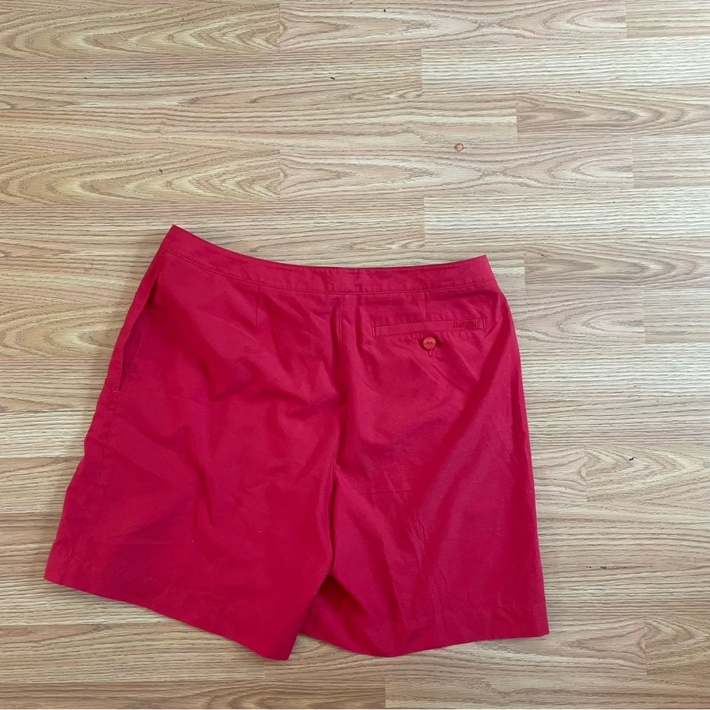 LIZ Golf Audra Red Shorts Size 10 - Picture 8 of 9